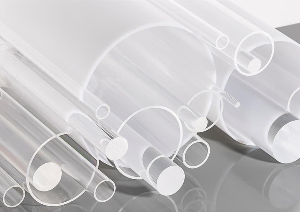 Tube transparent